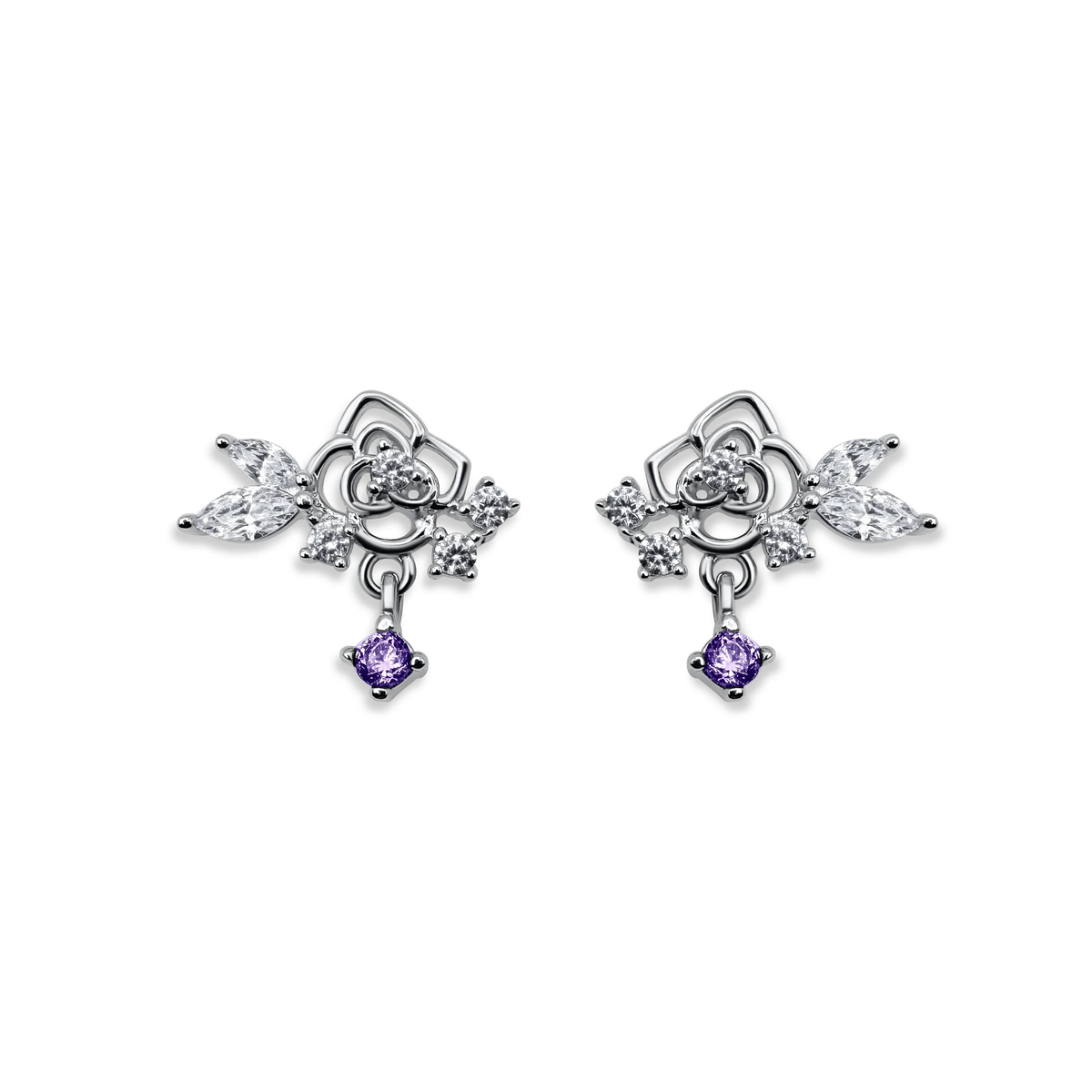 AMYGDALA EARRINGS - WHITE GOLD