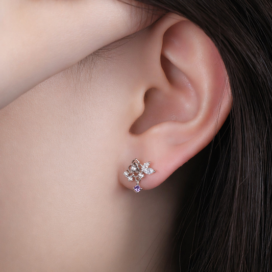 AMYGDALA EARRINGS - WHITE GOLD