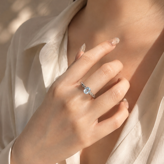 STILL WITH YOU AQUAMARINE RING