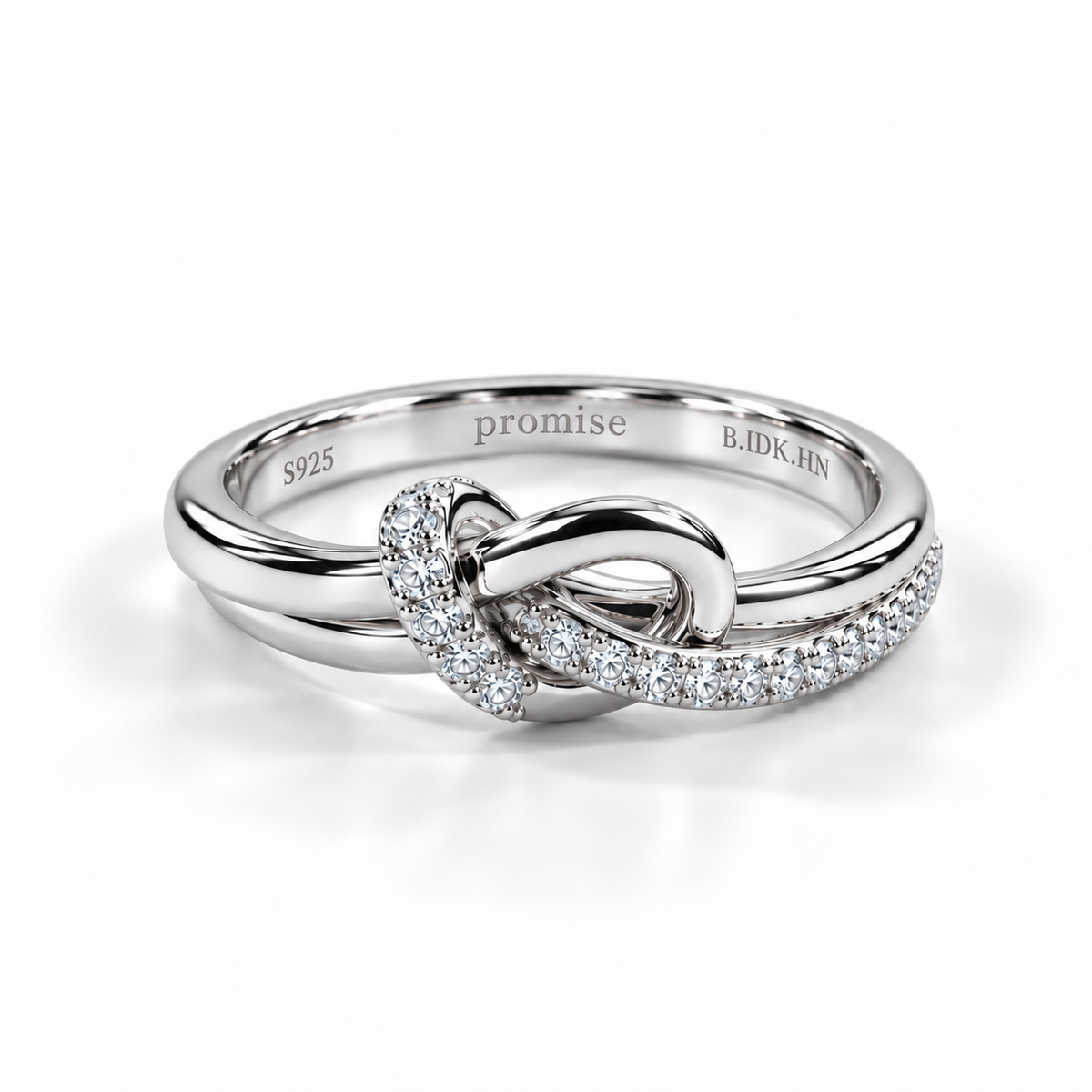 PROMISE RING - WHITE GOLD