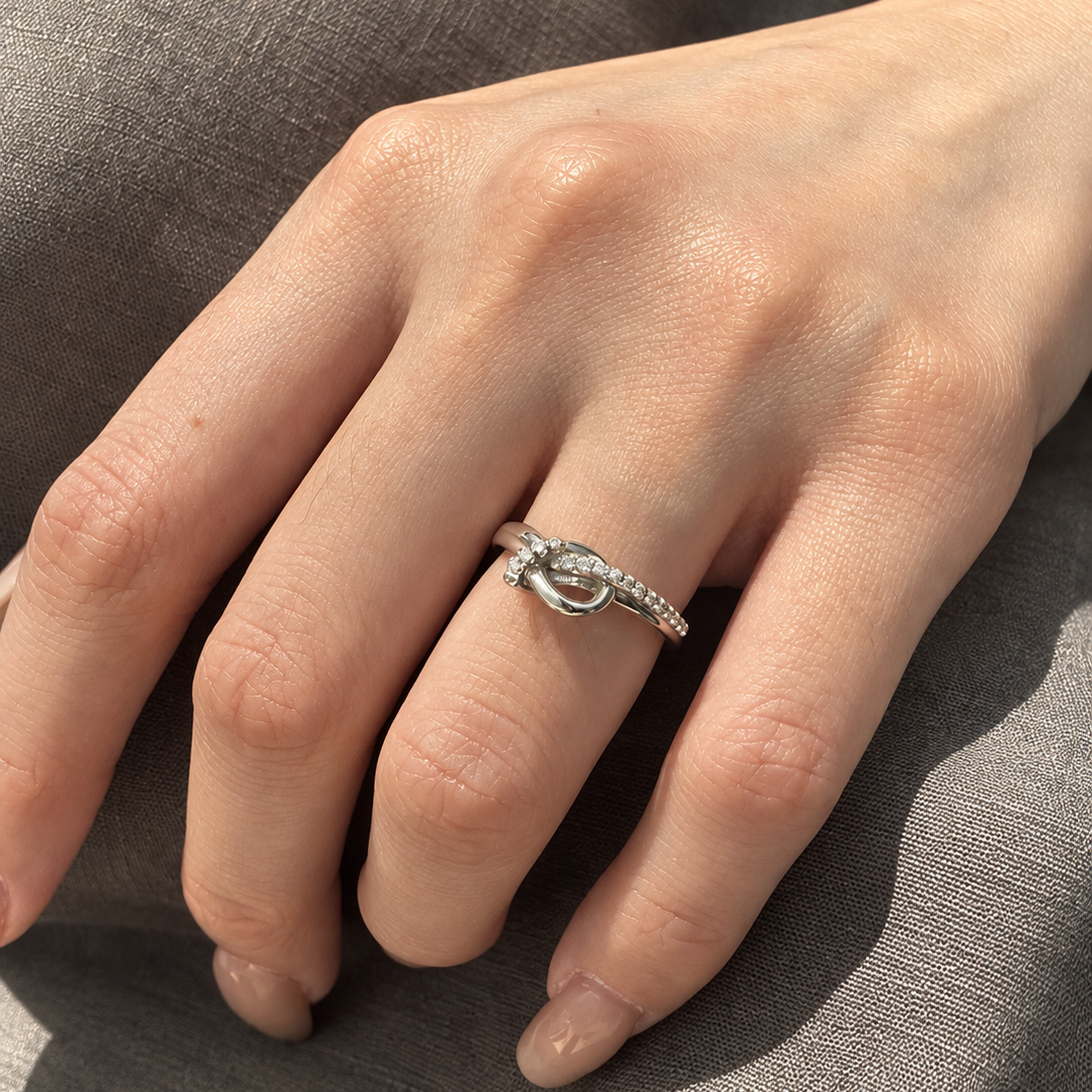 PROMISE RING - WHITE GOLD