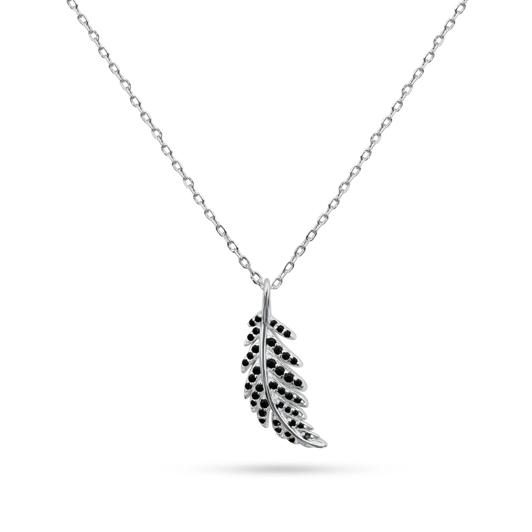 BLACK SWAN FEATHER NECKLACE
