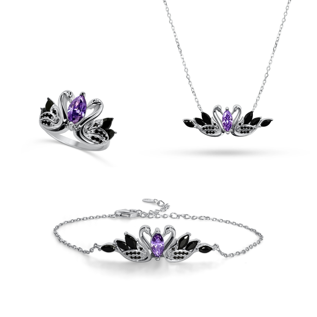 BLACK SWAN JEWELRY SET