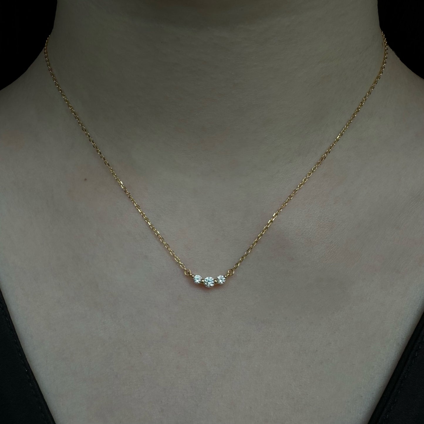 TRIPLE DIAMOND NECKLACE