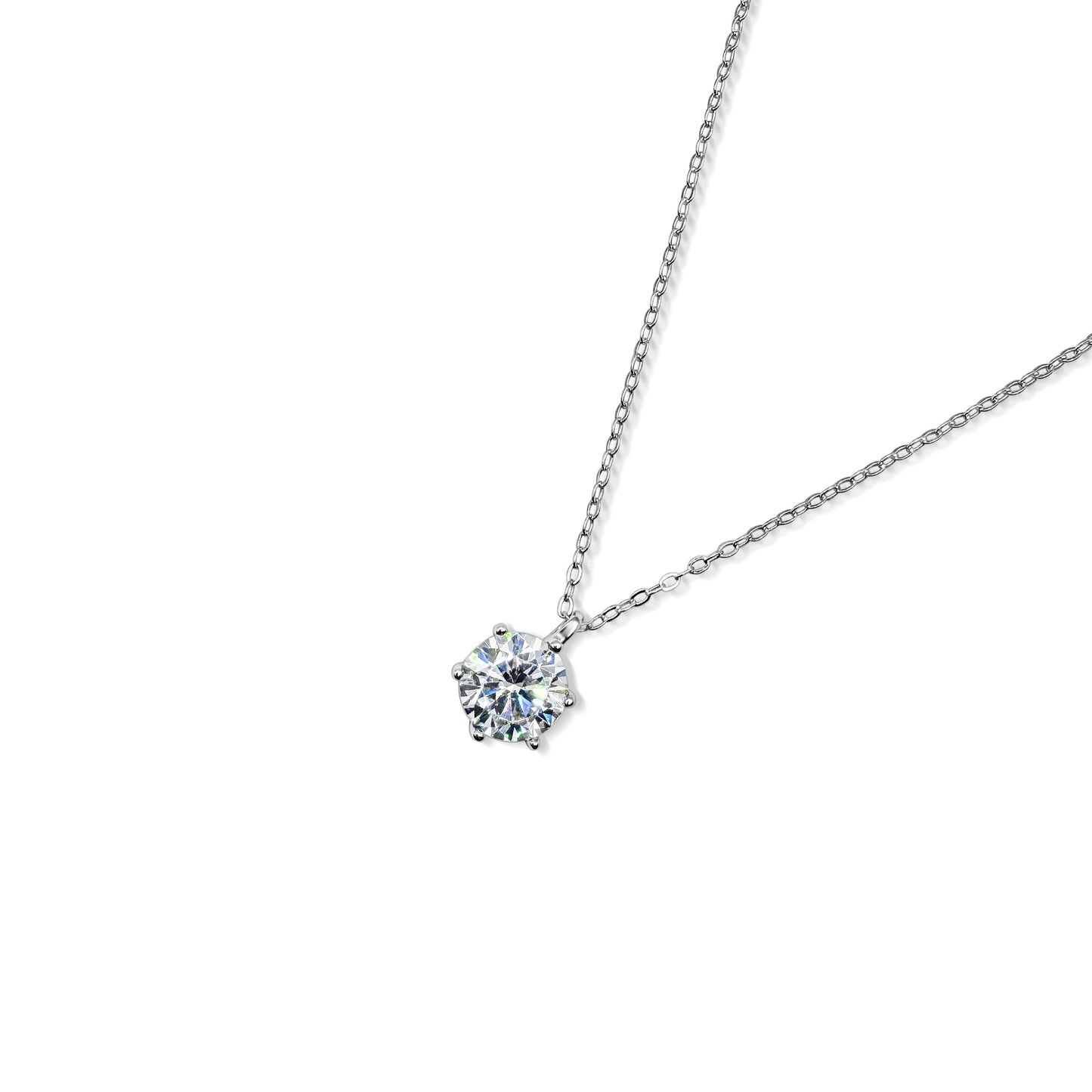 ROUND BRILLIANT DIAMOND NECKLACE