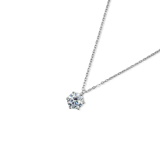 ROUND BRILLIANT DIAMOND NECKLACE