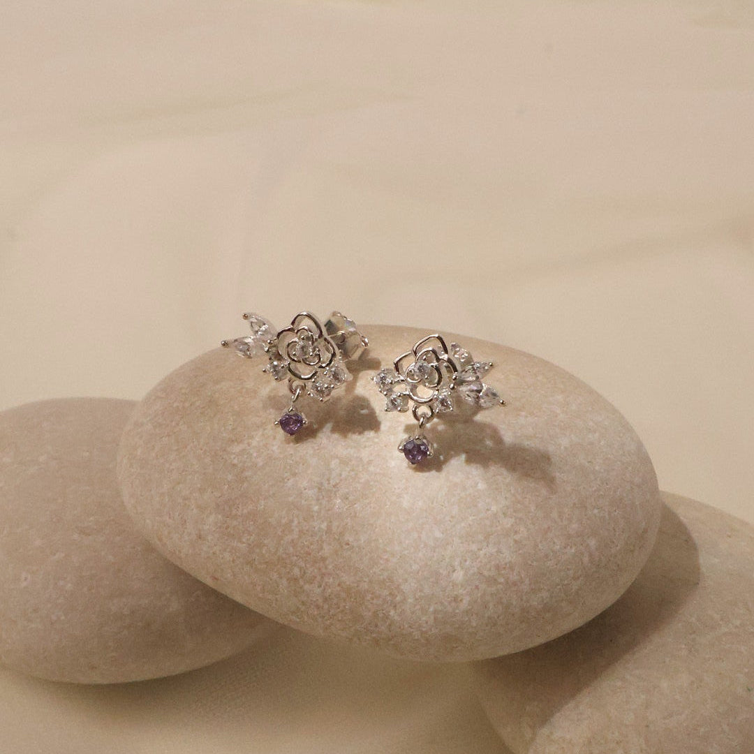 AMYGDALA EARRINGS - WHITE GOLD