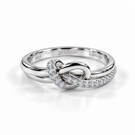 PROMISE RING - WHITE GOLD